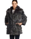 THE LOOKPlush pieced fox furModified point collarConcealed hook-and-bar closureLong sleevesDual front slash pocketsTHE FITAbout 31 from shoulder to hTHE MATERIALDyed fox furFully linedCARE & ORIGINDry clean by fur specialistImportedFur origin: ChinaModel shown is 5'10 (177cm) wearing US size S/M. 