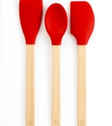 Make it a more memorable cooking experience with this set of three essential kitchen utensils. With silicone heads and sturdy beechwood handles, you'll cook with chef-like versatility. Limited lifetime warranty.