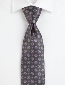 Superior design and detail in smooth, medallion-printed Italian silk.SilkDry cleanMade in Italy