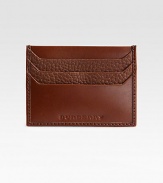 Access your cards with instant style, crafted in pebbled Italian leather.Three card slotsLeather4W x 3HMade in Italy