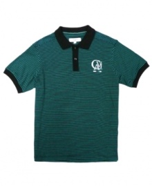 Not your pop's polo shirt. This sleek striped style from Cavi is ready to hit the streets. (Clearance)