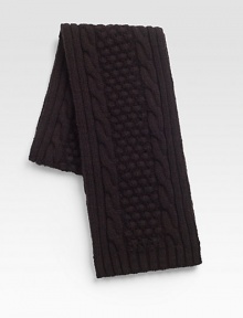 Chunky cable-knit scarf set in a luxurious wool and cashmere blend.8W x 68L70% wool/30% cashmereDry cleanMade in Italy