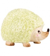 A cute alternative to the traditional piggy, the Happy Hedgehog bank boasts a fun cartoon feel with a spiny green back that protects kids' allowance.