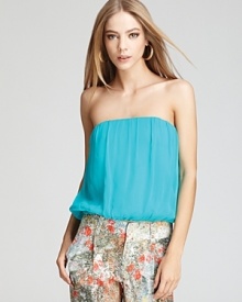 Alice + Olivia Top - Gala Gathered Mini Tube