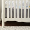 A coordinating solid canvas crib skirt in soft grey.The American Academy of Pediatrics and the U.S. Consumer Product Safety Commission have made recommendations for safe bedding practices for babies. When putting infants under 12 months to sleep, remove pillows, quilts, comforters, and other soft items from the crib.