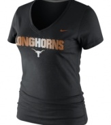 Female Jocks Rule! Display your pride wearing this tee showcasing the Texas Longhorns by Nike.