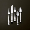 Cabochon stainless flatware is inspired by Vera's award winning fragrance bottle and creates a strikingly modern attitude for the table.