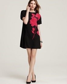 DKNY Floral Print Tee Shirt Dress