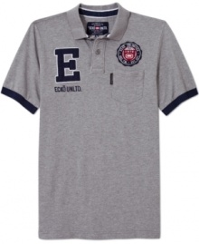 This is the look for fall – a crisp, cool polo shirt from Ecko Unltd helps you balance your fall style.