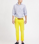 A brightly-colored alternative to the basic oxford, tailored in smoith, soft cotton.ButtonfrontCottonMachine washImported