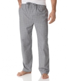 Dress your Sunday lounge-around best with these pajama pants from Alfani.