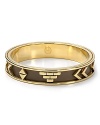 Work Southwestern-inspired shine on your wrist with House of Harlow's 1960's Aztec bangle. Solo or stacked, the leather and gold bracelet exudes exotic.