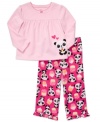 Carter's microfleece pajama set features adorable pandas and sweet cupcakes for an extra dose of cuteness at bedtime.