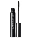 Vows to look pretty for 24 hours without a smudge or smear. One stroke and these pretty lashes last through rain, sweat, humidity, tears. Yet the formula removes easily with warm water. Unique brush reaches and beautifully lengthens even the tiniest lashes. Ophthalmologist tested, too.