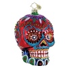 A uniquely designed Day of the Dead skull with jewel accents.