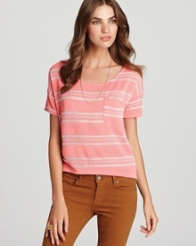 Vintage Havana perfects cool nonchalance with this stripey top, rendered in the softest, easiest knit.