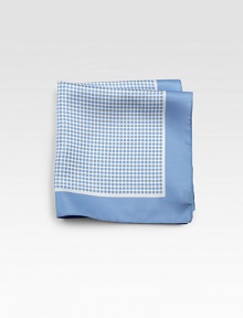 A silk pocket square is the perfect finishing touch to any gentleman's outfit. SilkDry clean13 x 13Made in Italy