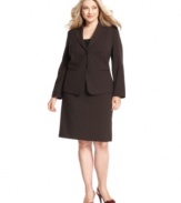 Tahari by ASL's plus size skirt features a slight A-line silhouette that works on any figure. Wear it with a blouse or try it with the coordinating jacket for a more structured look.