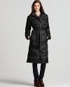 Signature design from MARC BY MARC JACOBS, this long puffer coat exudes sporty elegance, and offers a stylish way to stay snug.