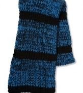 Add some stylish stripes to your winter wardrobe with this American Rag scarf.