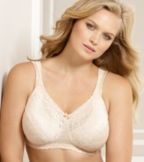 Get the all-day-long comfort you love. The Playtex 18 Hour wireless bra keeps you feeling great and looking beautiful with pretty lace. Perfect for fuller figures. Style #4088