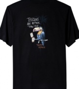 Boasting Tommy Bahamas toucan themed graphic, this soft jersey tee makes a punny statement about cold brews.