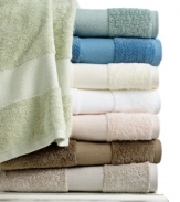 Ultra-fine long staple cotton offers a beautiful sheen in this Luxury hand towel from Martha Stewart Collection, the ultimate in comfort and style. Special construction allows for high absorbency. Choose from a range of classic hues.