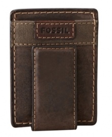 Carry those cards in sleek style with this Fossil leather wallet.