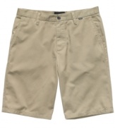 This pair of khaki shorts from Hurley will work with whatever warm-weather look you want.