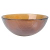 A lightly hammered texture embellishes the colored glass of this serving bowl from Artland, for timelessly elegant artisanal style.