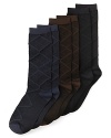 Subtle style starts with textured argyle socks from kate spade new york.