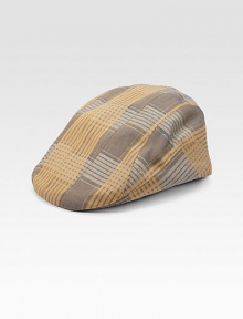 Set the tone this season in this patterned flat cap, rendered in lightweight cotton.CottonBrim, about 2Dry cleanMade in USA