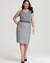 Calvin Klein Plus Size Mixed Media Dress