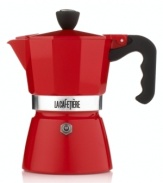 Let's get personal-this bold red aluminum press is the perfect size for whipping up rich, flavorful espresso exactly the way you like it. The classic, timeless appeal of this stunning piece delivers extraordinary taste that only improves with more time and use. Safe on gas, electric and radiant heat sources, this must-have has a soft ergonomic handle and endless versatility. Lifetime warranty.