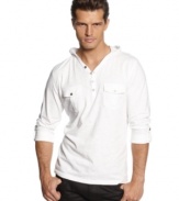 Slip into INC International Concepts' cotton hoodie for instant casual-day ready style.