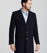 The Men's Store At Bloomingdale's Three-Button Overcoat