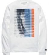 Prove your theory that casual wear can still be stylish with this long-sleeve tee from Sean John.