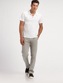 Polo perfection for a new season in fine-knit cotton piqué.Three-button placketCottonDry cleanImported