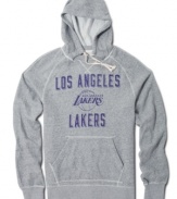 Keep the hype going around your favorite Los Angeles team with this NBA LA Lakers hoodie from adidas.