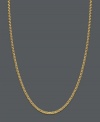 Cross your heart. Worn long or short, this 14k gold lariat-style wheat chain necklace shows your sweet side with a smooth heart pendant. Approximate length: 16 to 20 inches.