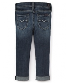 7 For All Mankind Girls' Skinny Crop & Roll Jeans - Sizes 7-14