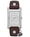 This Taylor collection watch from Michael Kors makes a playful nod to retro luggage design.