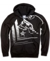 Show off your fighter pride in this awesome skull screen print fleece hoodie by Metal Mulisha.