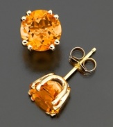 The perfect way to shine. Citrine gems (3-1/2 ct. t.w.) will brighten your day, and your look.