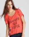 Show your love for the sunny season in this richly hued, supple-soft Sauce tee.