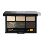 With six mix-and-match shades, this eye palette truly strikes it rich. Featuring everything you need to take eyes from day to night including Bobbi's beloved base shadow in Bone and the palette's namesake shade in Rich Caviar. Complimentary colors include metallic and sparkle textures, perfect for building intensity. A Mini Dual Ended Shadow/Liner brush completes the set. Made in USA. 