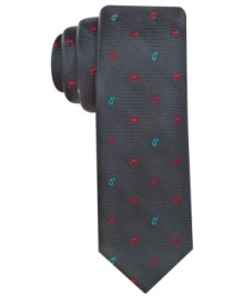 Get set to take care of business with this silk tie from Penguin.