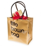 Our exclusive Little Brown Bag. Everyone's favorite Bloomies souvenir. Water-resistant plastic reproduction of our Little Brown Bag. Durable, easy to clean and great for everyday use.