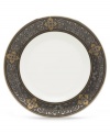 For nearly 150 years, Lenox has been renowned throughout the world as a premier designer and manufacturer of fine china. The Vintage Jewel pattern from Lenox's dinnerware and dishes collection evokes a more gracious era, combining pure white bone china with a dark, richly patterned band of muted gold, taupe, charcoal, and black, and accented with subtle touches of cobalt blue. Qualifies for Rebate