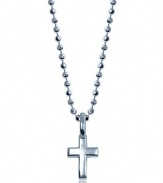 This cross pendant from Alex Woo is understated and spiritual -- complete with a cool chain in striking sterling silver.